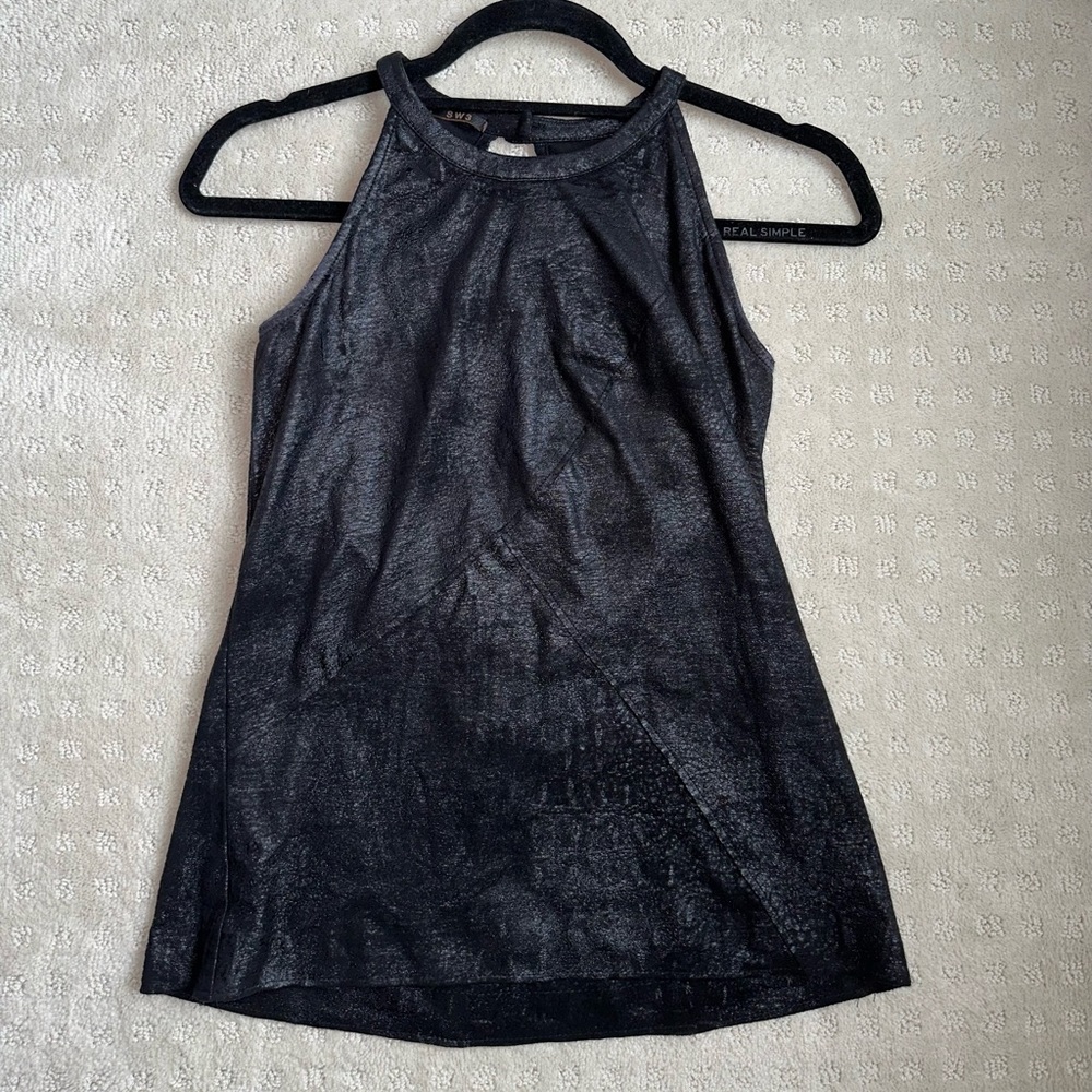 SW3 black suede textured tank! PERFECT CONDITION SIZE P/SM